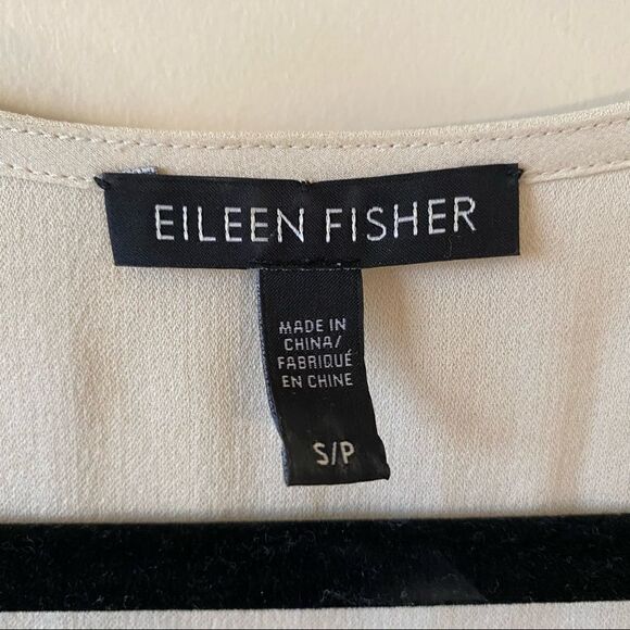 EILEEN Fisher-100% Silk Long Tunic Sleeveless Tank Top (Size: Small) - Picture 10 of 10